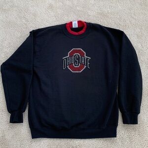 OSU Rhinestone - Scarlet/White Logo Sweatshirt